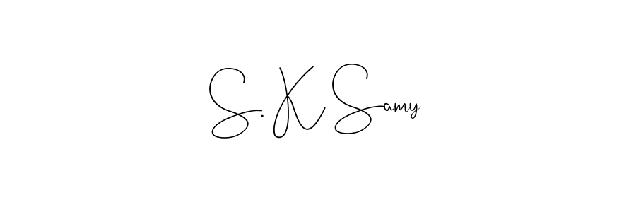 S. K Samy stylish signature style. Best Handwritten Sign (Andilay-7BmLP) for my name. Handwritten Signature Collection Ideas for my name S. K Samy. S. K Samy signature style 4 images and pictures png