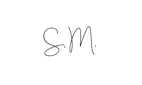 Similarly Andilay-7BmLP is the best handwritten signature design. Signature creator online .You can use it as an online autograph creator for name S. M.. S. M. signature style 4 images and pictures png