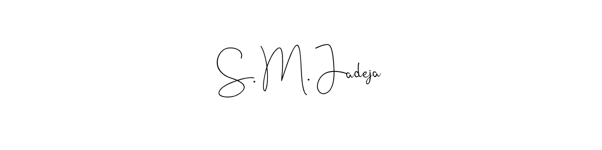 See photos of S. M. Jadeja official signature by Spectra . Check more albums & portfolios. Read reviews & check more about Andilay-7BmLP font. S. M. Jadeja signature style 4 images and pictures png