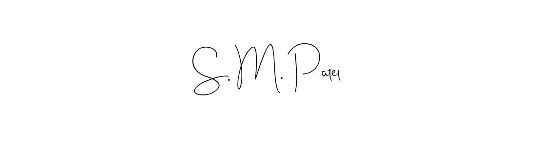 This is the best signature style for the S. M. Patel name. Also you like these signature font (Andilay-7BmLP). Mix name signature. S. M. Patel signature style 4 images and pictures png