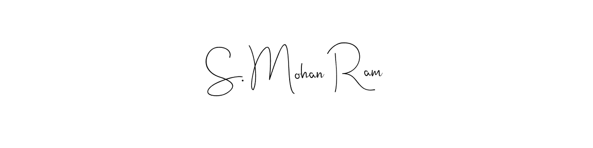 Similarly Andilay-7BmLP is the best handwritten signature design. Signature creator online .You can use it as an online autograph creator for name S. Mohan Ram. S. Mohan Ram signature style 4 images and pictures png