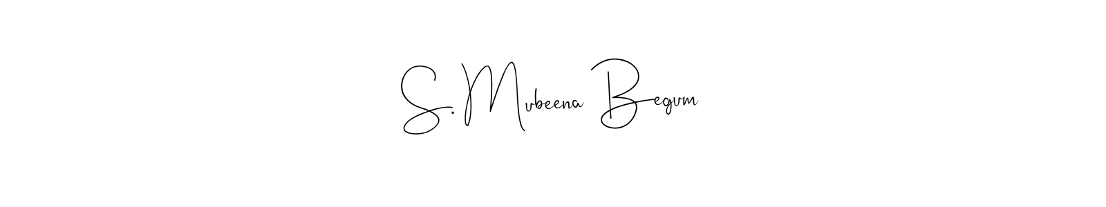 See photos of S. Mubeena Begum official signature by Spectra . Check more albums & portfolios. Read reviews & check more about Andilay-7BmLP font. S. Mubeena Begum signature style 4 images and pictures png
