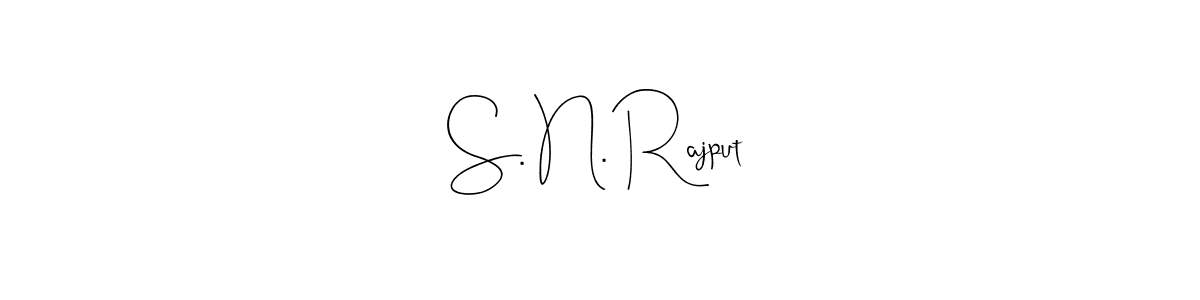 Check out images of Autograph of S. N. Rajput name. Actor S. N. Rajput Signature Style. Andilay-7BmLP is a professional sign style online. S. N. Rajput signature style 4 images and pictures png