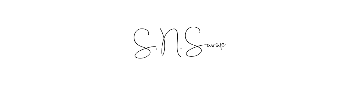 Also You can easily find your signature by using the search form. We will create S. N. Savale name handwritten signature images for you free of cost using Andilay-7BmLP sign style. S. N. Savale signature style 4 images and pictures png