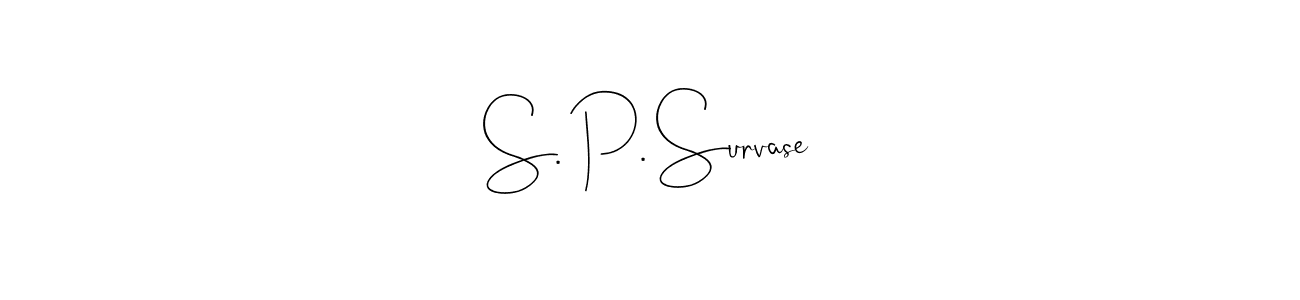 You can use this online signature creator to create a handwritten signature for the name S. P. Survase. This is the best online autograph maker. S. P. Survase signature style 4 images and pictures png