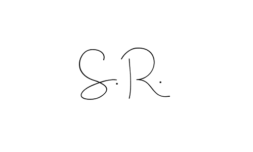 Also we have S. R. name is the best signature style. Create professional handwritten signature collection using Andilay-7BmLP autograph style. S. R. signature style 4 images and pictures png