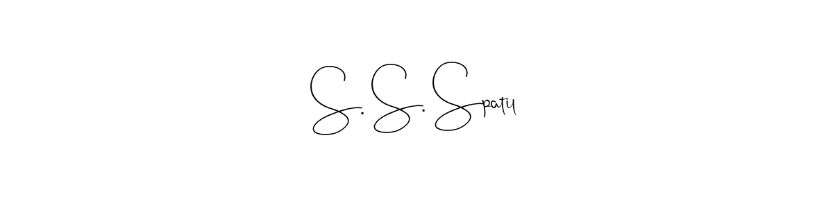 Similarly Andilay-7BmLP is the best handwritten signature design. Signature creator online .You can use it as an online autograph creator for name S. S. Spatil. S. S. Spatil signature style 4 images and pictures png