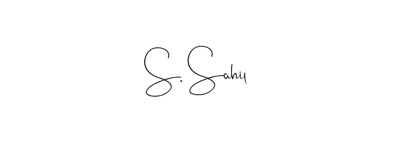 Check out images of Autograph of S. Sahil name. Actor S. Sahil Signature Style. Andilay-7BmLP is a professional sign style online. S. Sahil signature style 4 images and pictures png