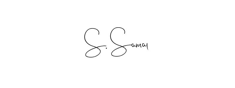 Make a short S. Samal signature style. Manage your documents anywhere anytime using Andilay-7BmLP. Create and add eSignatures, submit forms, share and send files easily. S. Samal signature style 4 images and pictures png