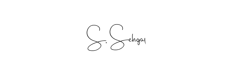 Design your own signature with our free online signature maker. With this signature software, you can create a handwritten (Andilay-7BmLP) signature for name S. Sehgal. S. Sehgal signature style 4 images and pictures png