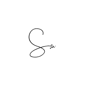 The best way (Andilay-7BmLP) to make a short signature is to pick only two or three words in your name. The name S.a include a total of six letters. For converting this name. S.a signature style 4 images and pictures png
