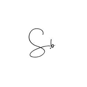 How to make S.b signature? Andilay-7BmLP is a professional autograph style. Create handwritten signature for S.b name. S.b signature style 4 images and pictures png