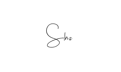 You should practise on your own different ways (Andilay-7BmLP) to write your name (S.h.s) in signature. don't let someone else do it for you. S.h.s signature style 4 images and pictures png