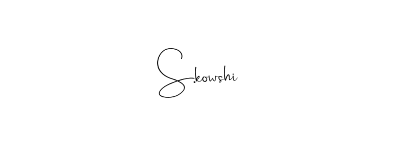 It looks lik you need a new signature style for name S.kowshi. Design unique handwritten (Andilay-7BmLP) signature with our free signature maker in just a few clicks. S.kowshi signature style 4 images and pictures png