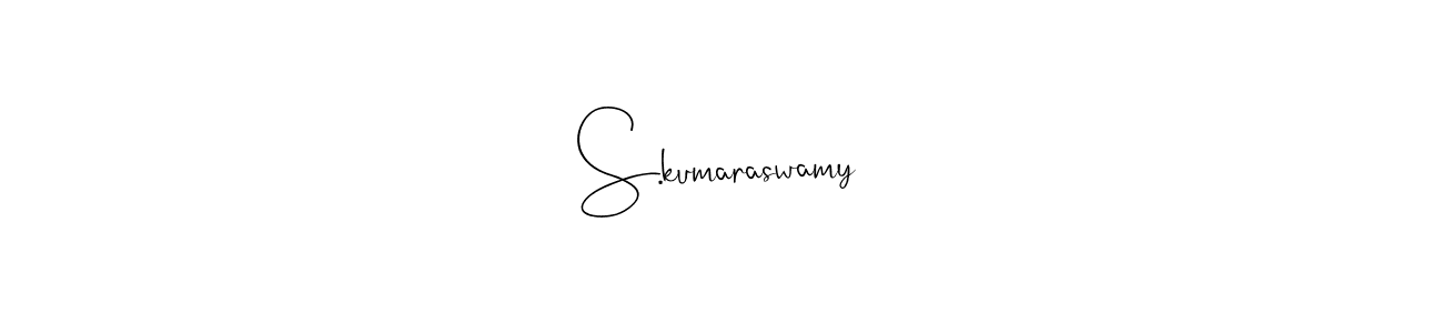 Make a beautiful signature design for name S.kumaraswamy. With this signature (Andilay-7BmLP) style, you can create a handwritten signature for free. S.kumaraswamy signature style 4 images and pictures png