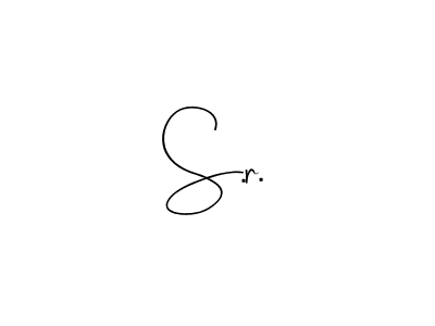 Create a beautiful signature design for name S.r.. With this signature (Andilay-7BmLP) fonts, you can make a handwritten signature for free. S.r. signature style 4 images and pictures png