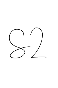 How to make S2 name signature. Use Andilay-7BmLP style for creating short signs online. This is the latest handwritten sign. S2 signature style 4 images and pictures png