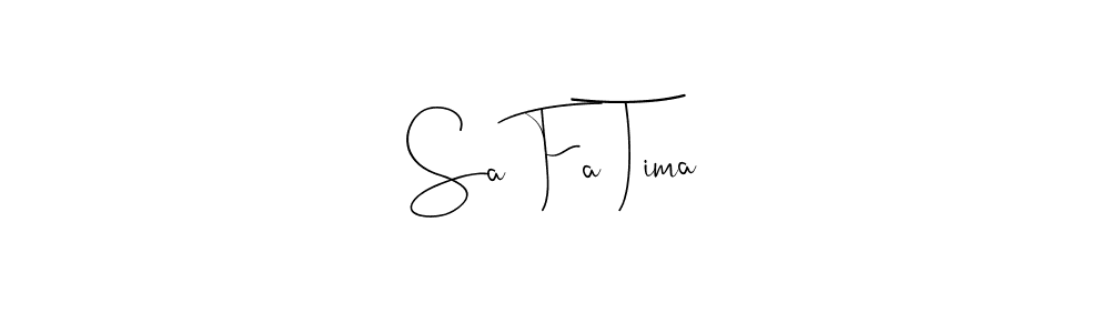 Design your own signature with our free online signature maker. With this signature software, you can create a handwritten (Andilay-7BmLP) signature for name Sa Fa Tima. Sa Fa Tima signature style 4 images and pictures png