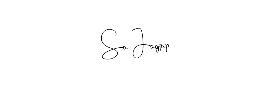 Create a beautiful signature design for name Sa Jagtap. With this signature (Andilay-7BmLP) fonts, you can make a handwritten signature for free. Sa Jagtap signature style 4 images and pictures png