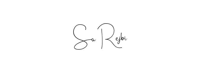 Create a beautiful signature design for name Sa Rejbi. With this signature (Andilay-7BmLP) fonts, you can make a handwritten signature for free. Sa Rejbi signature style 4 images and pictures png