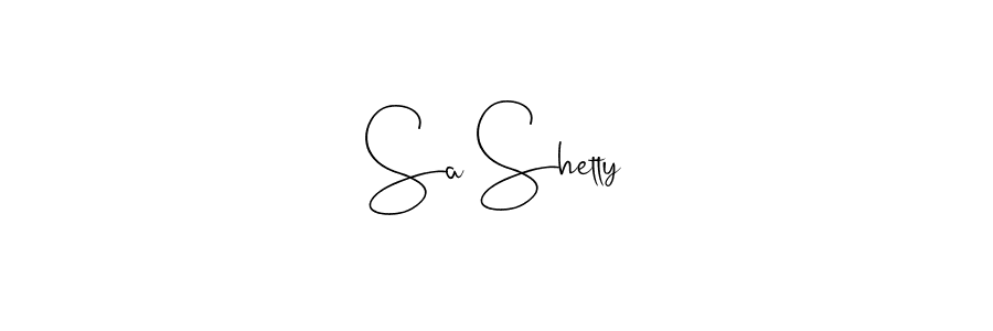 Make a beautiful signature design for name Sa Shetty. Use this online signature maker to create a handwritten signature for free. Sa Shetty signature style 4 images and pictures png