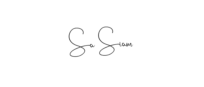 Sa Siam stylish signature style. Best Handwritten Sign (Andilay-7BmLP) for my name. Handwritten Signature Collection Ideas for my name Sa Siam. Sa Siam signature style 4 images and pictures png