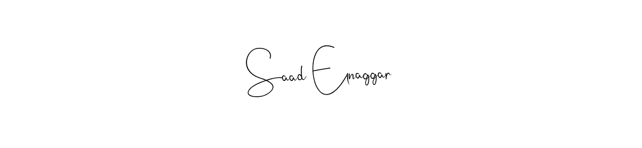 Make a beautiful signature design for name Saad Elnaggar. With this signature (Andilay-7BmLP) style, you can create a handwritten signature for free. Saad Elnaggar signature style 4 images and pictures png