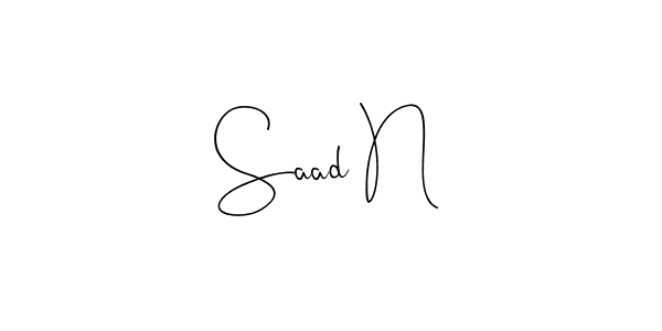 Best and Professional Signature Style for Saad N. Andilay-7BmLP Best Signature Style Collection. Saad N signature style 4 images and pictures png