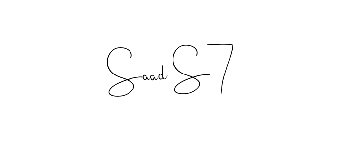 How to Draw Saad S7 signature style? Andilay-7BmLP is a latest design signature styles for name Saad S7. Saad S7 signature style 4 images and pictures png