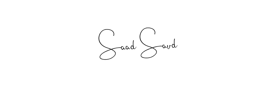 It looks lik you need a new signature style for name Saad Saud. Design unique handwritten (Andilay-7BmLP) signature with our free signature maker in just a few clicks. Saad Saud signature style 4 images and pictures png