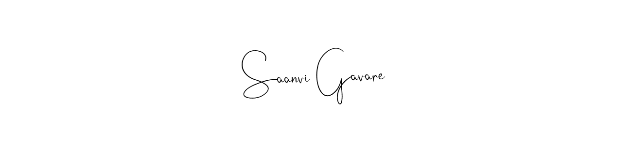 Design your own signature with our free online signature maker. With this signature software, you can create a handwritten (Andilay-7BmLP) signature for name Saanvi Gavare. Saanvi Gavare signature style 4 images and pictures png