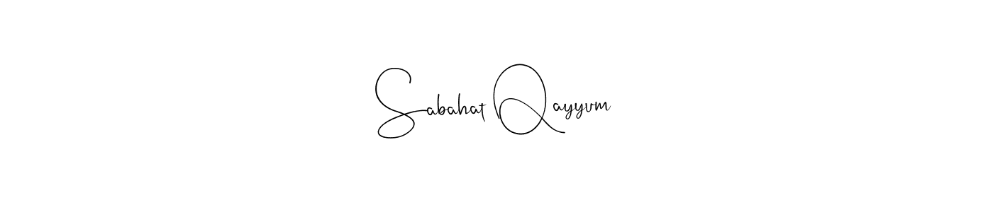 How to Draw Sabahat Qayyum signature style? Andilay-7BmLP is a latest design signature styles for name Sabahat Qayyum. Sabahat Qayyum signature style 4 images and pictures png