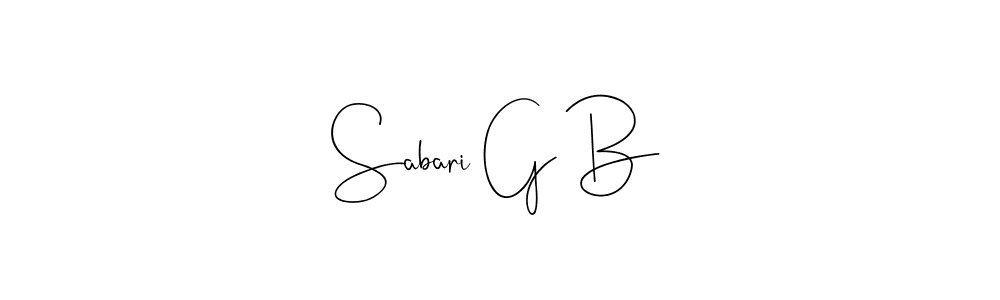 Best and Professional Signature Style for Sabari G B. Andilay-7BmLP Best Signature Style Collection. Sabari G B signature style 4 images and pictures png