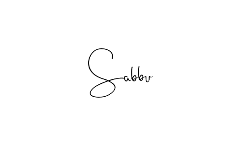 How to make Sabbu signature? Andilay-7BmLP is a professional autograph style. Create handwritten signature for Sabbu name. Sabbu signature style 4 images and pictures png