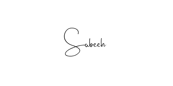 Design your own signature with our free online signature maker. With this signature software, you can create a handwritten (Andilay-7BmLP) signature for name Sabeeh. Sabeeh signature style 4 images and pictures png