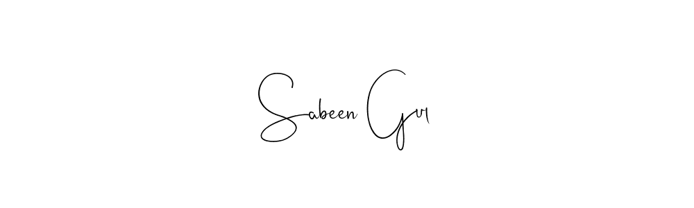 How to make Sabeen Gul signature? Andilay-7BmLP is a professional autograph style. Create handwritten signature for Sabeen Gul name. Sabeen Gul signature style 4 images and pictures png