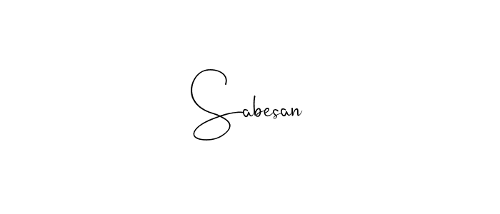 Use a signature maker to create a handwritten signature online. With this signature software, you can design (Andilay-7BmLP) your own signature for name Sabesan. Sabesan signature style 4 images and pictures png