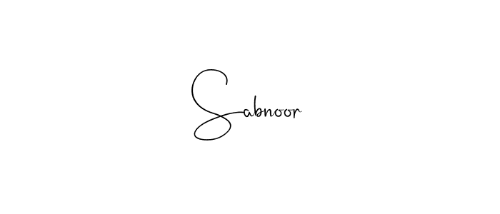 Make a beautiful signature design for name Sabnoor. Use this online signature maker to create a handwritten signature for free. Sabnoor signature style 4 images and pictures png