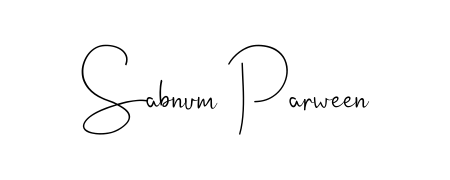 Make a beautiful signature design for name Sabnum Parween. Use this online signature maker to create a handwritten signature for free. Sabnum Parween signature style 4 images and pictures png