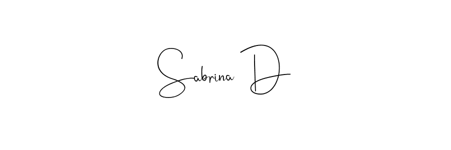 Best and Professional Signature Style for Sabrina D. Andilay-7BmLP Best Signature Style Collection. Sabrina D signature style 4 images and pictures png