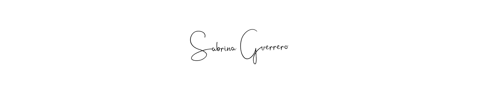 You should practise on your own different ways (Andilay-7BmLP) to write your name (Sabrina Guerrero) in signature. don't let someone else do it for you. Sabrina Guerrero signature style 4 images and pictures png