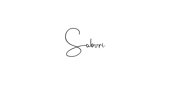 Make a beautiful signature design for name Saburi. Use this online signature maker to create a handwritten signature for free. Saburi signature style 4 images and pictures png