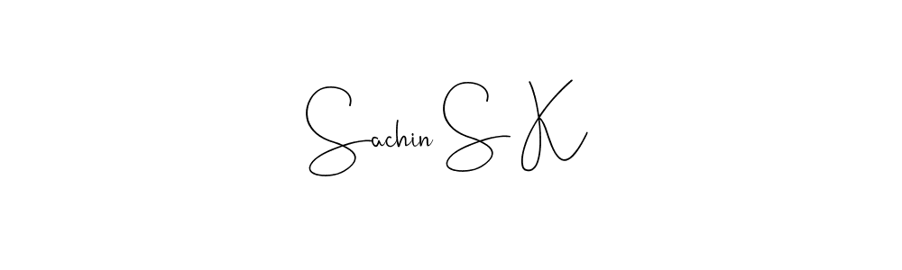 Also You can easily find your signature by using the search form. We will create Sachin S K name handwritten signature images for you free of cost using Andilay-7BmLP sign style. Sachin S K signature style 4 images and pictures png