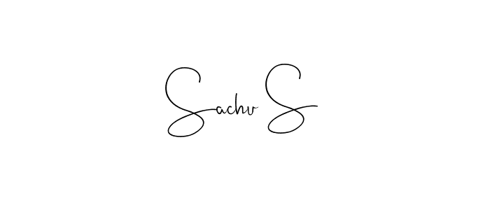 How to make Sachu S signature? Andilay-7BmLP is a professional autograph style. Create handwritten signature for Sachu S name. Sachu S signature style 4 images and pictures png