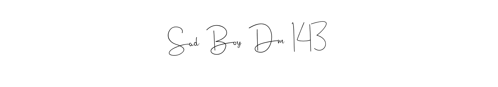 It looks lik you need a new signature style for name Sad  Boy  Dm  143. Design unique handwritten (Andilay-7BmLP) signature with our free signature maker in just a few clicks. Sad  Boy  Dm  143 signature style 4 images and pictures png