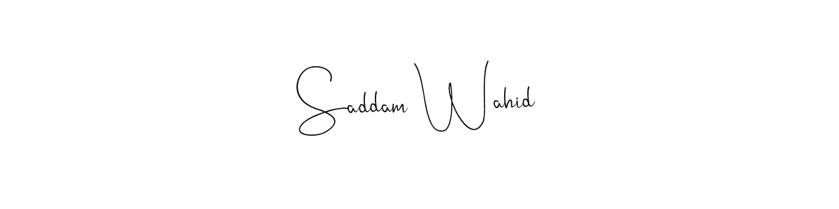 Similarly Andilay-7BmLP is the best handwritten signature design. Signature creator online .You can use it as an online autograph creator for name Saddam Wahid. Saddam Wahid signature style 4 images and pictures png