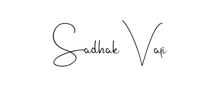 Generate high-definition signature styles for Sadhak Vali. The Andilay-7BmLP typeface ensures crisp legibility and sophisticated design. Sadhak Vali signature style 4 images and pictures png