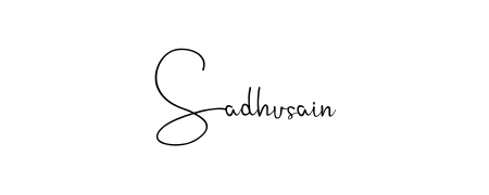 A dynamic signature style for Sadhusain using Andilay-7BmLP script. Designed to look authentic, handwritten, and professional. Sadhusain signature style 4 images and pictures png