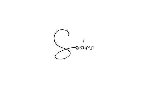 Also You can easily find your signature by using the search form. We will create Sadru name handwritten signature images for you free of cost using Andilay-7BmLP sign style. Sadru signature style 4 images and pictures png
