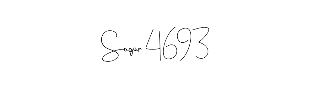 Make a beautiful signature design for name Sagar 4693. With this signature (Andilay-7BmLP) style, you can create a handwritten signature for free. Sagar 4693 signature style 4 images and pictures png